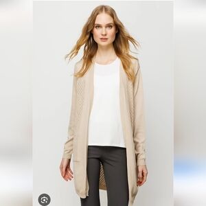 RW & Co. Tan Open-Front Cardigan Sweater - XS Like New